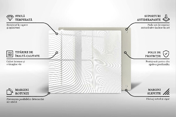 Protector encimera Patrón de líneas modernas