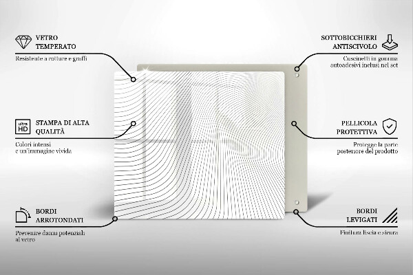 Protector encimera Patrón de líneas modernas