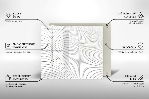 Protector encimera Patrón de líneas modernas