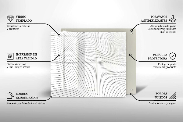 Protector encimera Patrón de líneas modernas