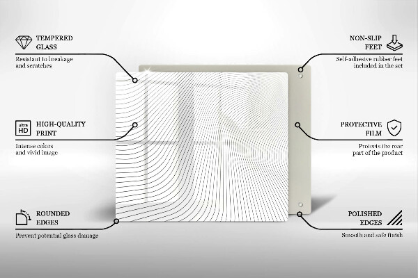 Protector encimera Patrón de líneas modernas