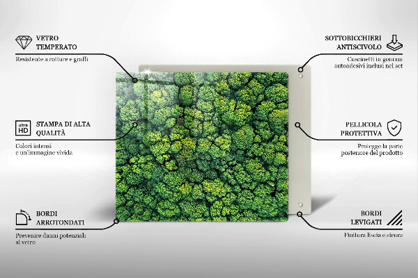 Protector encimera Planta de musgo natural