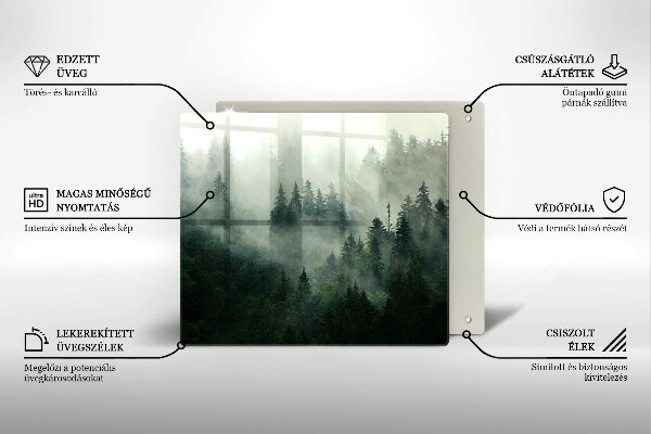 Protector encimera Paisaje de bosque brumoso