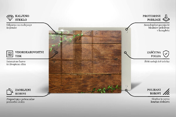 Protector encimera Tablas y hojas de madera