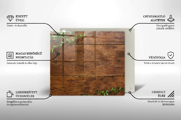 Protector encimera Tablas y hojas de madera