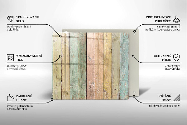 Protector encimera Tableros vintage coloridos