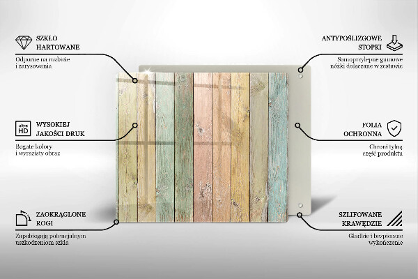 Protector encimera Tableros vintage coloridos