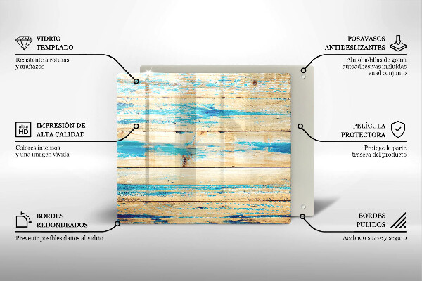 Protector encimera Tableros de madera retro