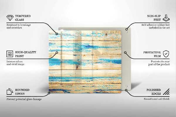 Protector encimera Tableros de madera retro