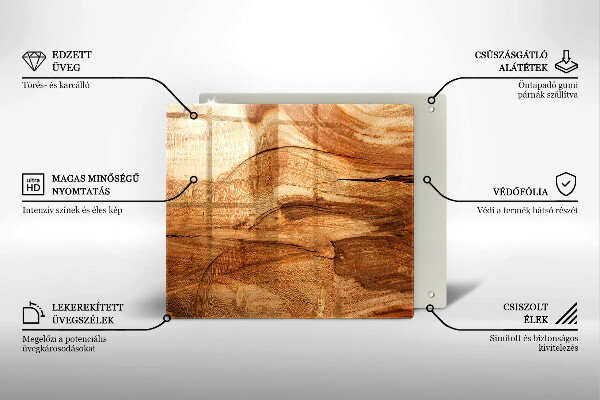 Protector encimera Textura de tablero de madera