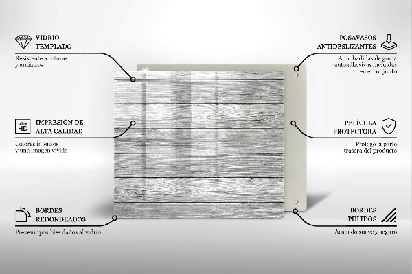 Protector encimera Tableros de madera viejos