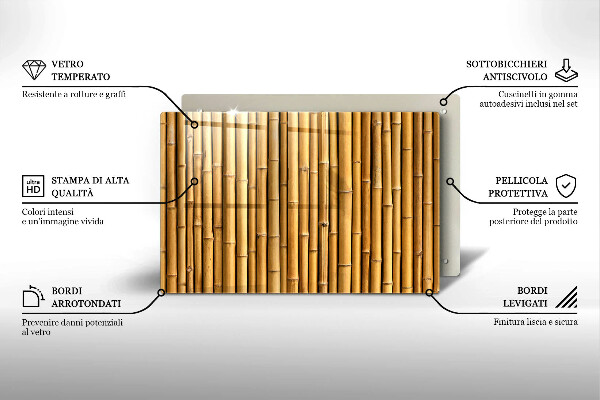Cubre vitrocerámica Naturaleza boho bambú