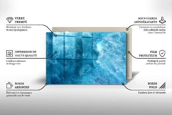 Cubre vitrocerámica Agua azul