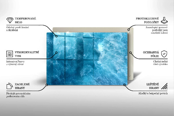 Cubre vitrocerámica Agua azul