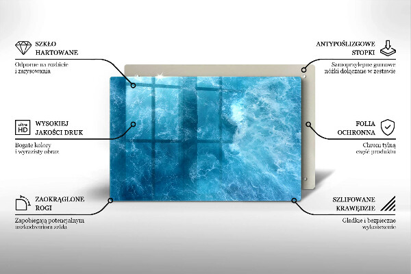 Cubre vitrocerámica Agua azul