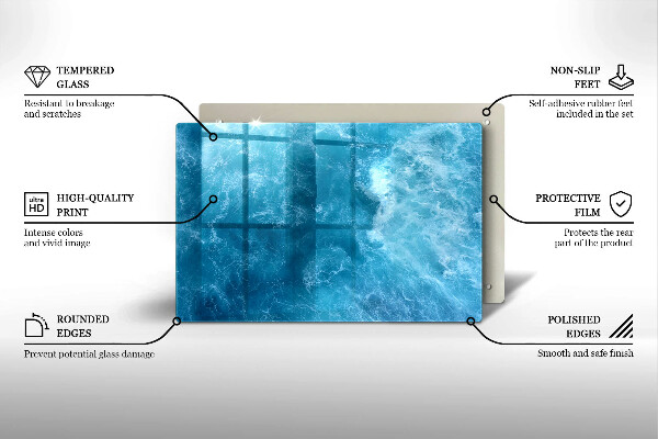 Cubre vitrocerámica Agua azul