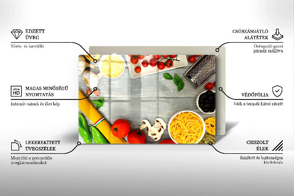 Cubre vitrocerámica Comida de cocina