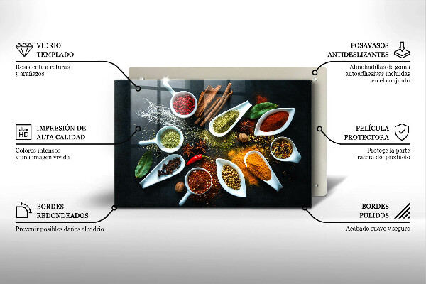 Cubre vitrocerámica Especias de cocina