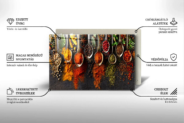 Cubre vitrocerámica Cucharas con especias