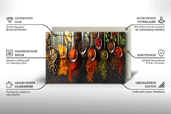 Cubre vitrocerámica Cucharas con especias