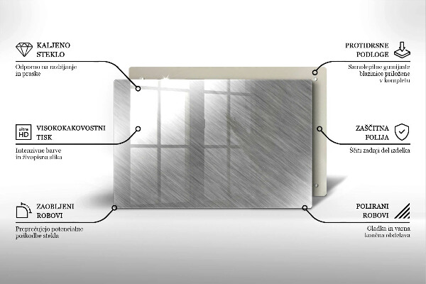 Cubre vitrocerámica Fondo de textura metálica
