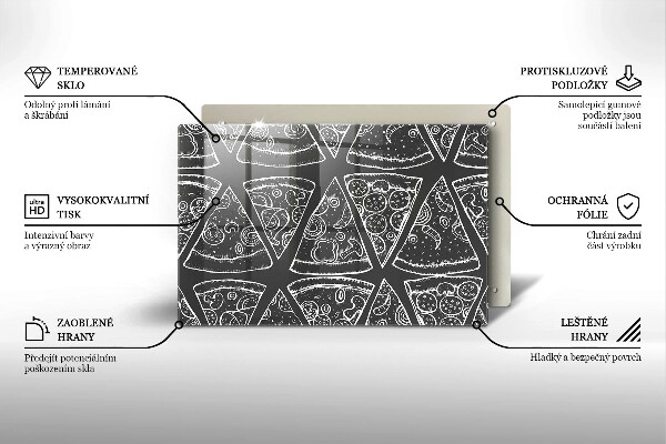 Cubre vitrocerámica Ilustración de pizza