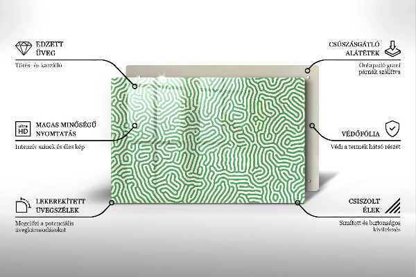 Cubre vitrocerámica Líneas abstractas