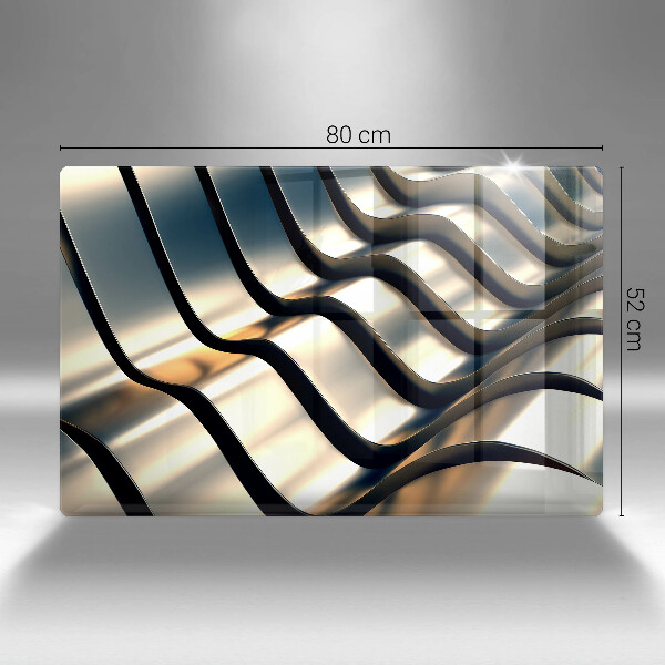 Cubre vitrocerámica Formas metálicas 3d