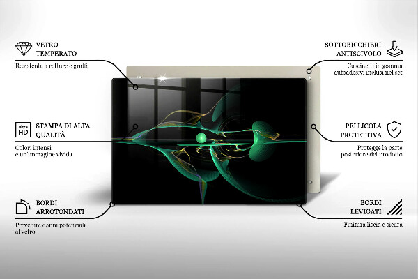 Cubre vitrocerámica Abstracción moderna