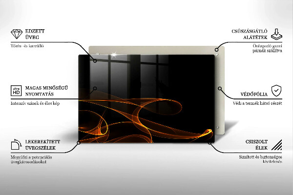 Cubre vitrocerámica Líneas abstractas