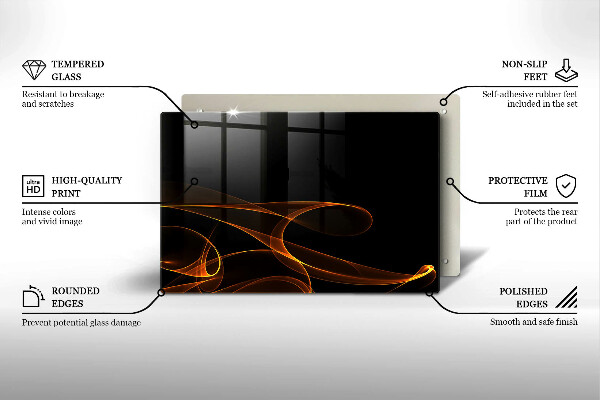 Cubre vitrocerámica Líneas abstractas