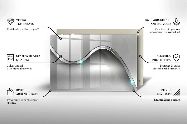 Cubre vitrocerámica Abstracción de metales