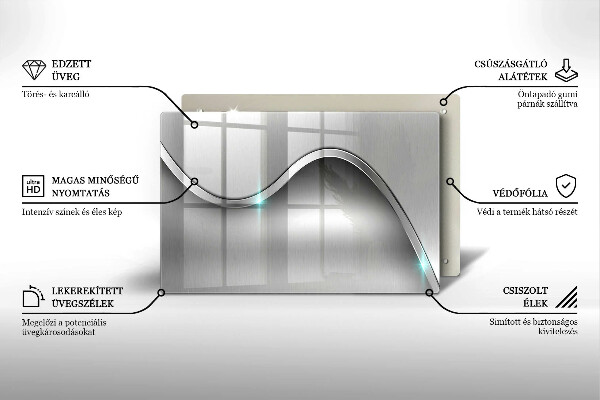 Cubre vitrocerámica Abstracción de metales