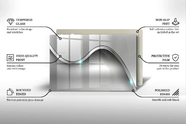 Cubre vitrocerámica Abstracción de metales