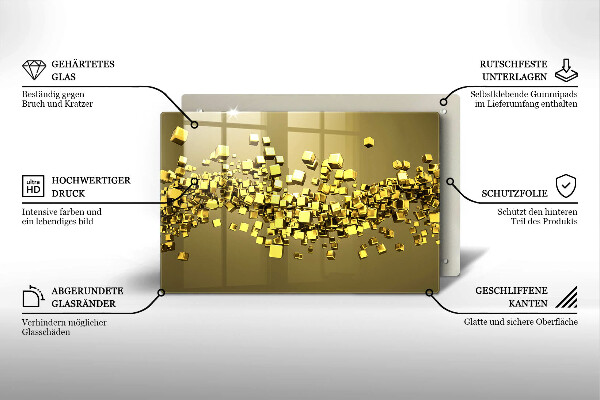 Cubre vitrocerámica Geometría 3d abstracta