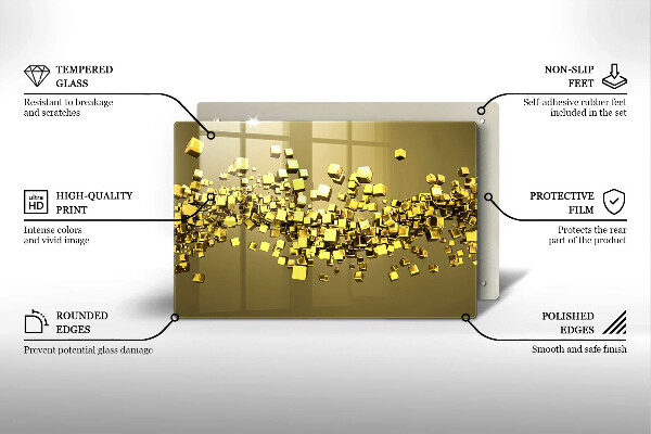Cubre vitrocerámica Geometría 3d abstracta