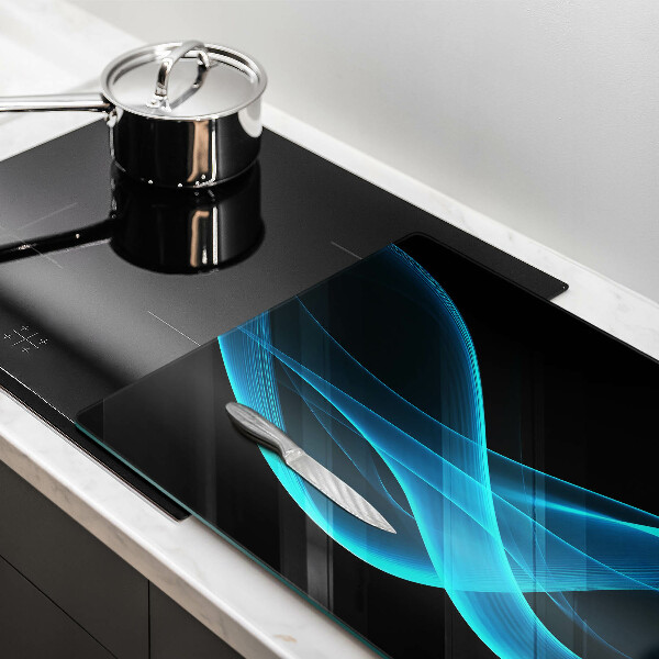 Protector placa inducción Abstracción azul