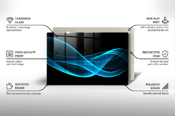 Protector placa inducción Abstracción azul