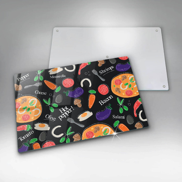 Cubre vitrocerámica Ilustración de comida