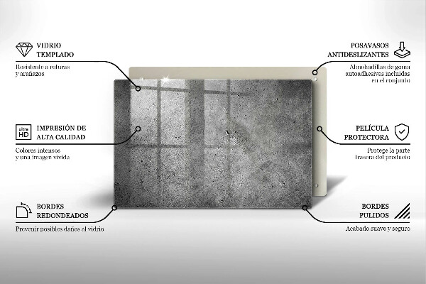 Cubre vitrocerámica Textura de piedra de hormigón