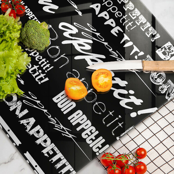 Cubre vitrocerámica Subtítulos de cocina bon appetit