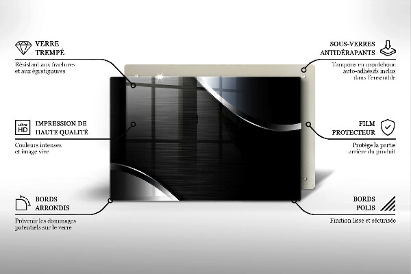 Cubre vitrocerámica Abstracción de metales