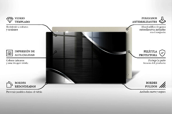 Cubre vitrocerámica Abstracción de metales