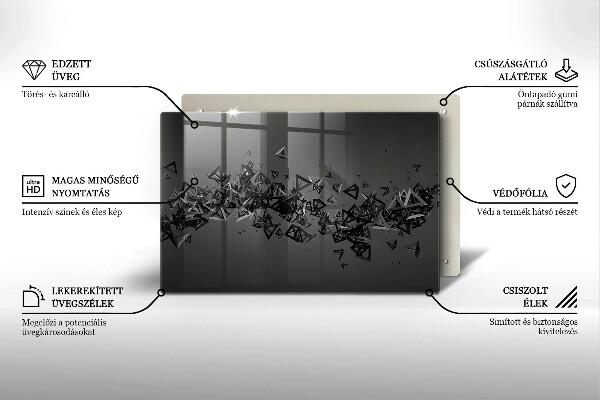 Cubre vitrocerámica Formas abstractas 3d