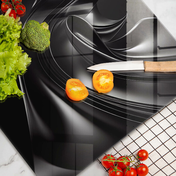 Cubre encimera Masa negra abstracta