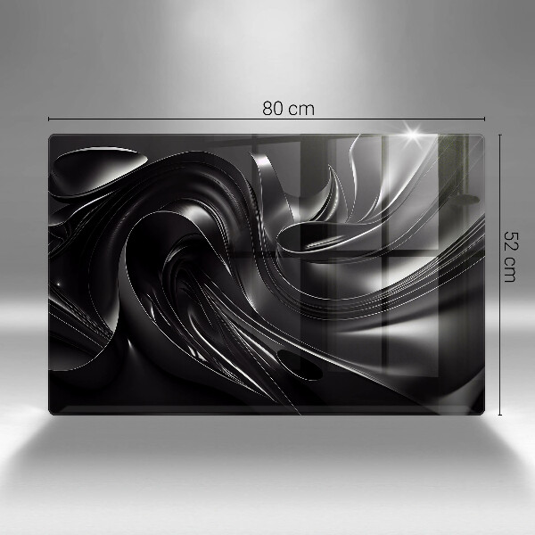 Cubre encimera Masa negra abstracta