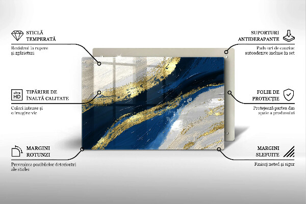 Cubre encimera Textura con oro