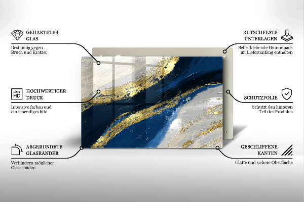 Cubre encimera Textura con oro