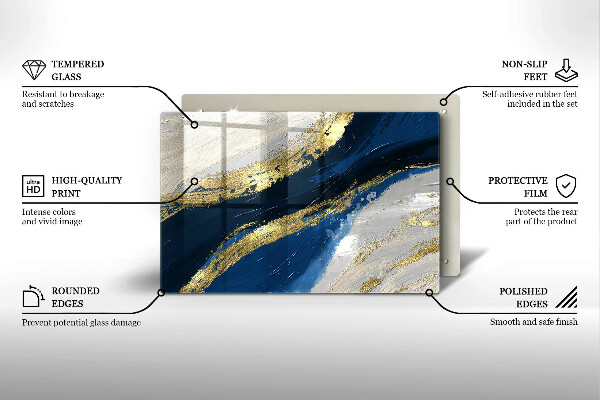 Cubre encimera Textura con oro