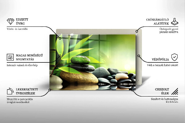 Cubre encimera Piedras de bambú zen